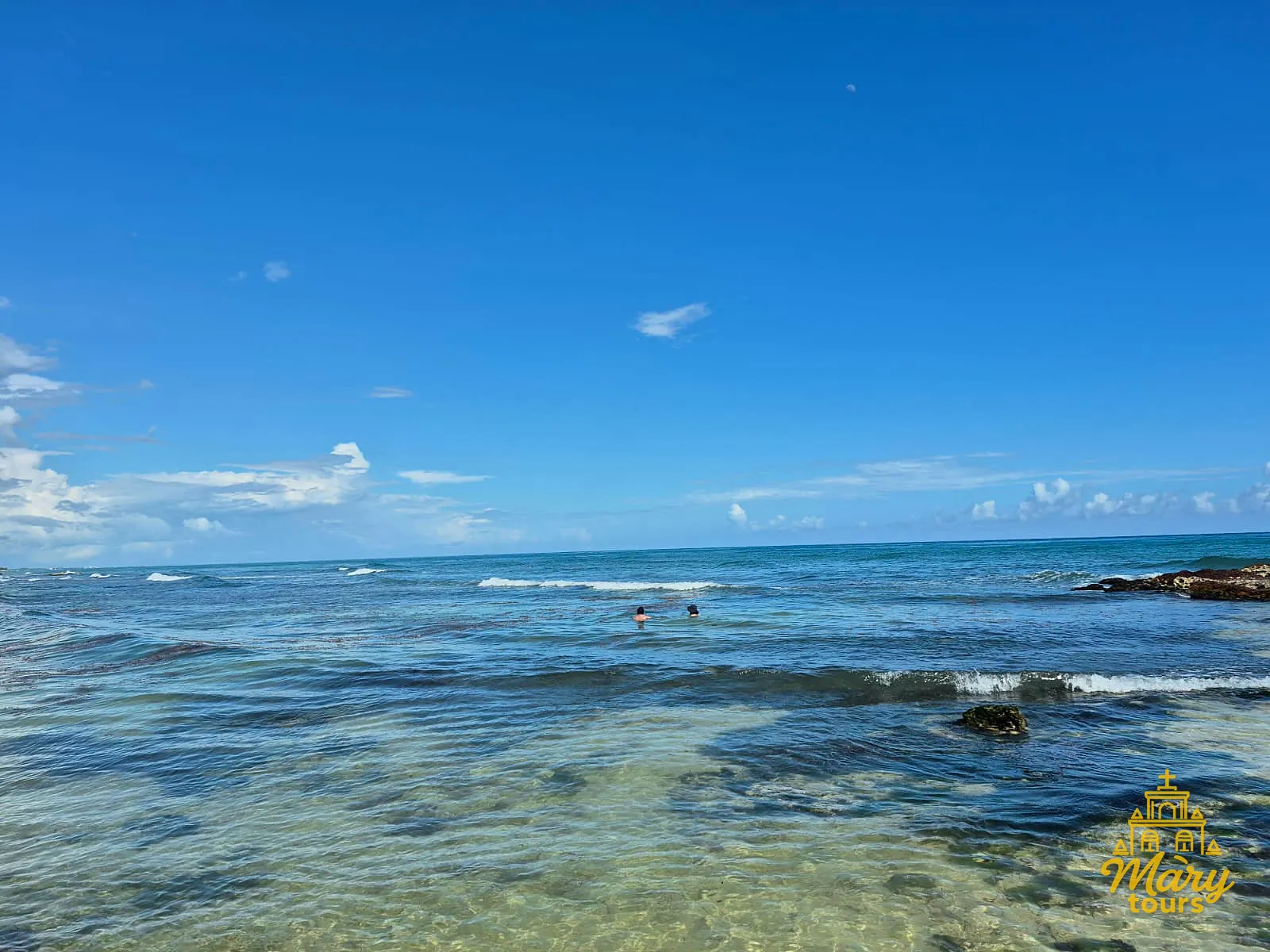 Yucatán coast and sea viewed from shore