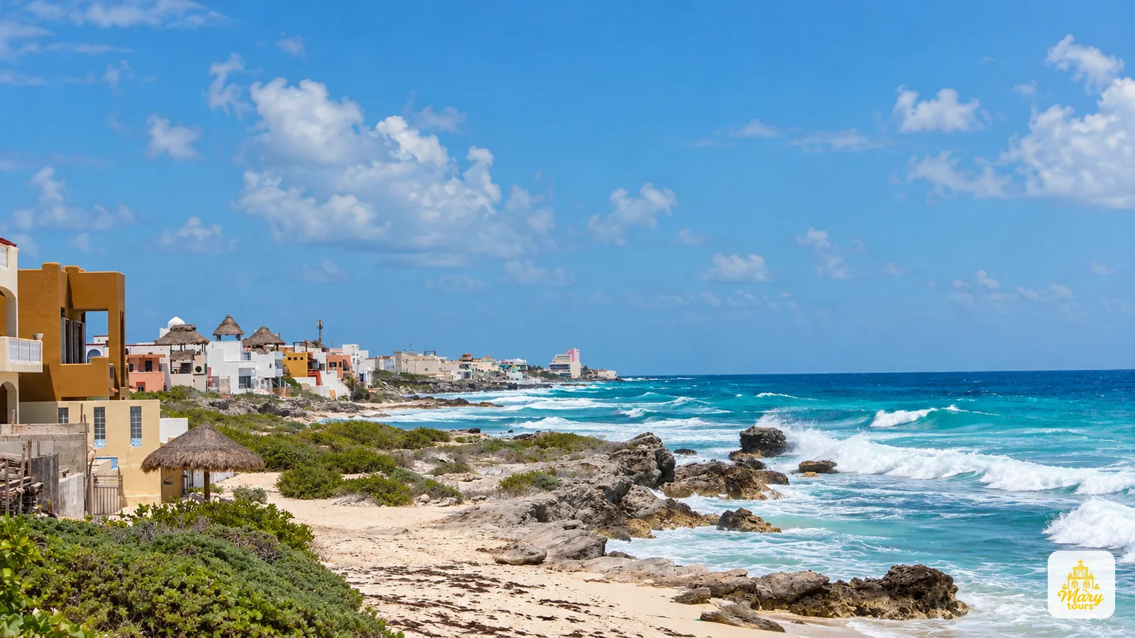 Caribbean beach on Isla Mujeres