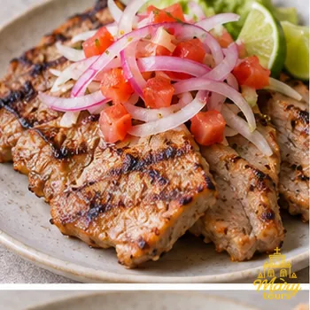 Poc chuc grilled pork with citrus, tomato and onion
