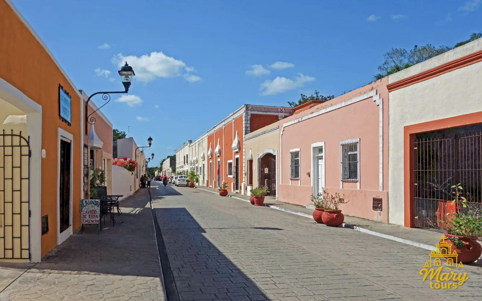 Colonial street in Valladolid, Yucatán